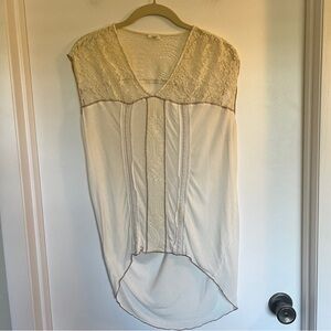 Anthropologie Tiny Sleeveless Crochet Top, Size M